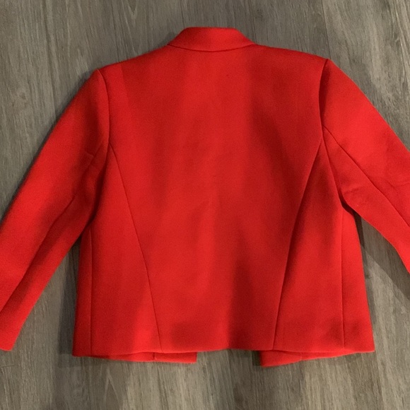 Trouve Neoprene Red Cropped Jacket - Picture 6 of 6